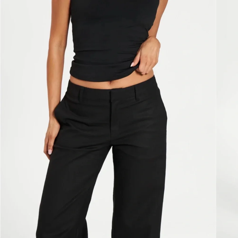 All Things Golden Low Rise Linen Women's Pants - Picture 4 of 6